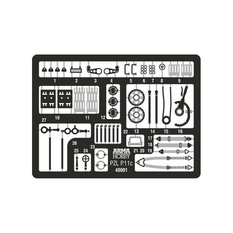 ARMA HOBBY 1/48 PZL P.11C EKSPERT SET (40001)