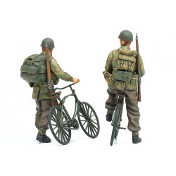 TAMIYA 1/35 BRITŠTÍ VÝSADKÁŘI A JÍZDNÍ KOLA (35333)