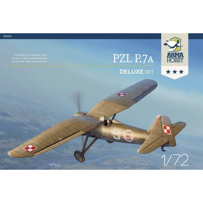 ARMA HOBBY 1/72 PZL P.7a DELUXE SET (70005)