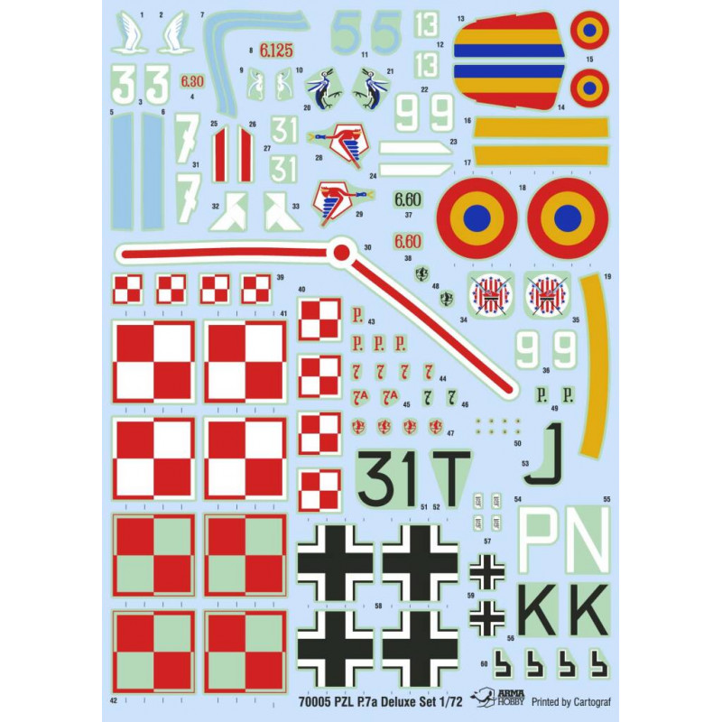 ARMA HOBBY 1/72 PZL P.7a DELUXE SET (70005)