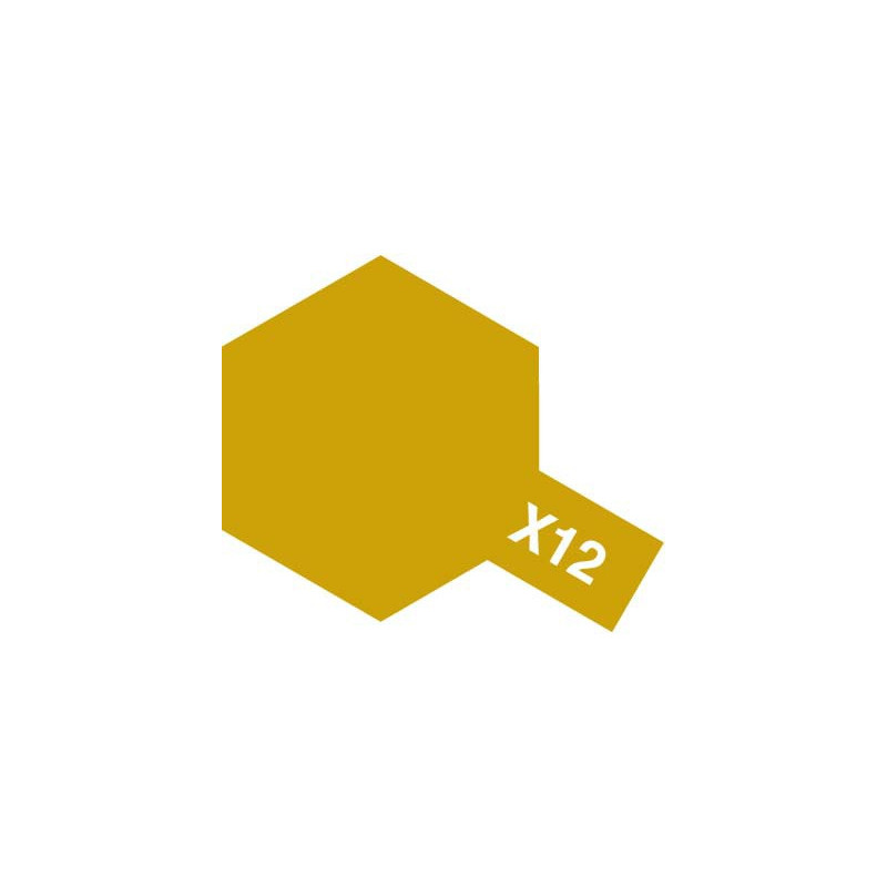 TAMIYA ACRYLIC PAINT X-12 GOLD 10ml (81512)
