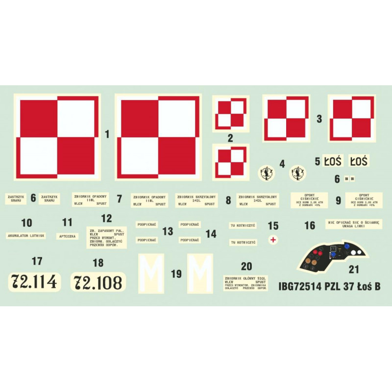 IBG 1/72 PZL 37 B I ŁOŚ POLISH BOMBER    (72514)