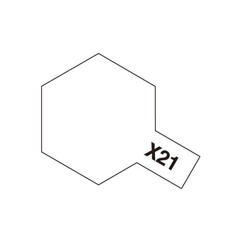 TAMIYA ACRYLIC PAINT X-21 FLAT BASE 10ml (81521)