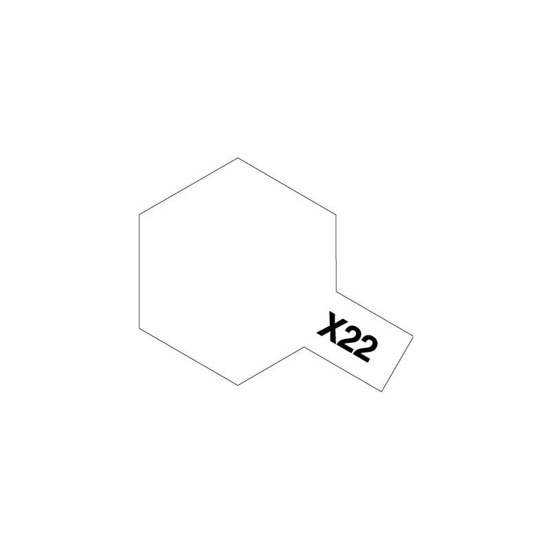 TAMIYA AKRYLOVÁ BARVA X-22 ČIRÁ 10ml (81522)