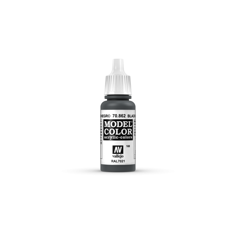 VALLEJO 168 MODEL COLOR BLACK GREY 17 ml (70862)