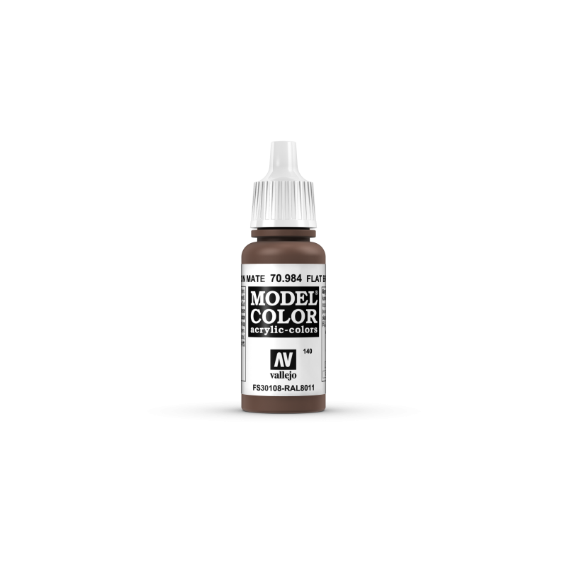 VALLEJO 140 MODEL COLOR FLAT BROWN 17 ml (70984)