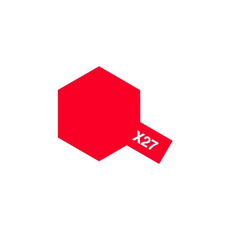 TAMIYA FARBA AKRYLOWA X-27 CLEAR RED 10ml (81527)