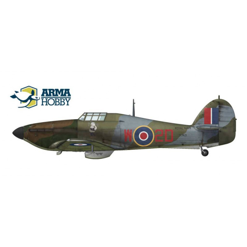 ARMA HOBBY 1/72 HURRICANE Mk I NAVY      COLOURS MODEL KIT (70022)