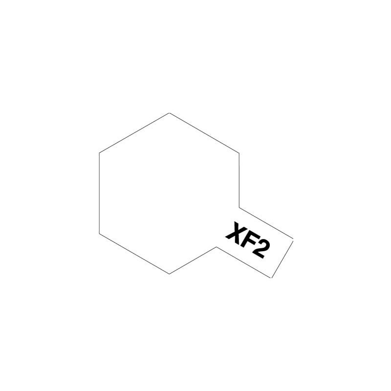 TAMIYA ACRYLIC PAINT XF- 2 FLAT WHITE 10ml (81702)