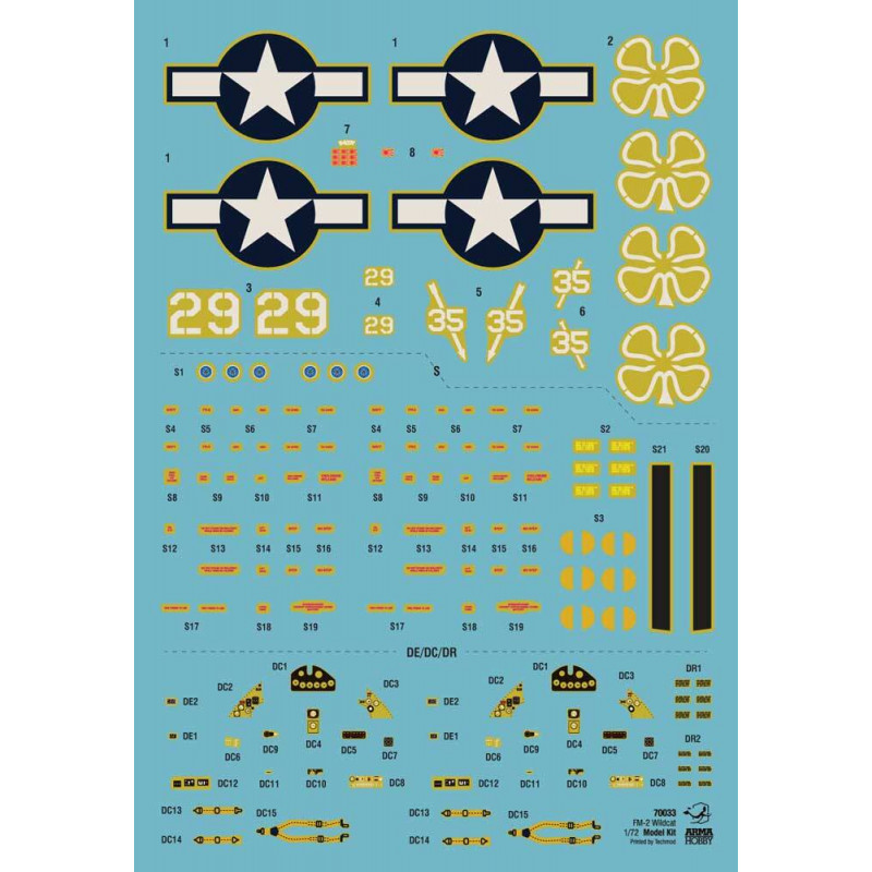ARMA HOBBY 1/72 FM-2 WILDCAT MODEL KIT (70033)