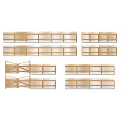 KIBRI 38625 H0 WOODEN PLOT WITH GATE
