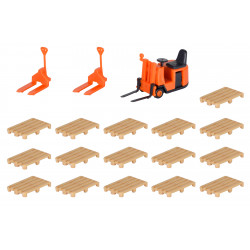 KIBRI 38147 H0 WÓZKI WIDŁOWE I PALETY