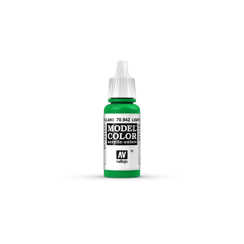 VALLEJO 075 MODEL COLOR LIGHT GREEN 17   ml (70942)