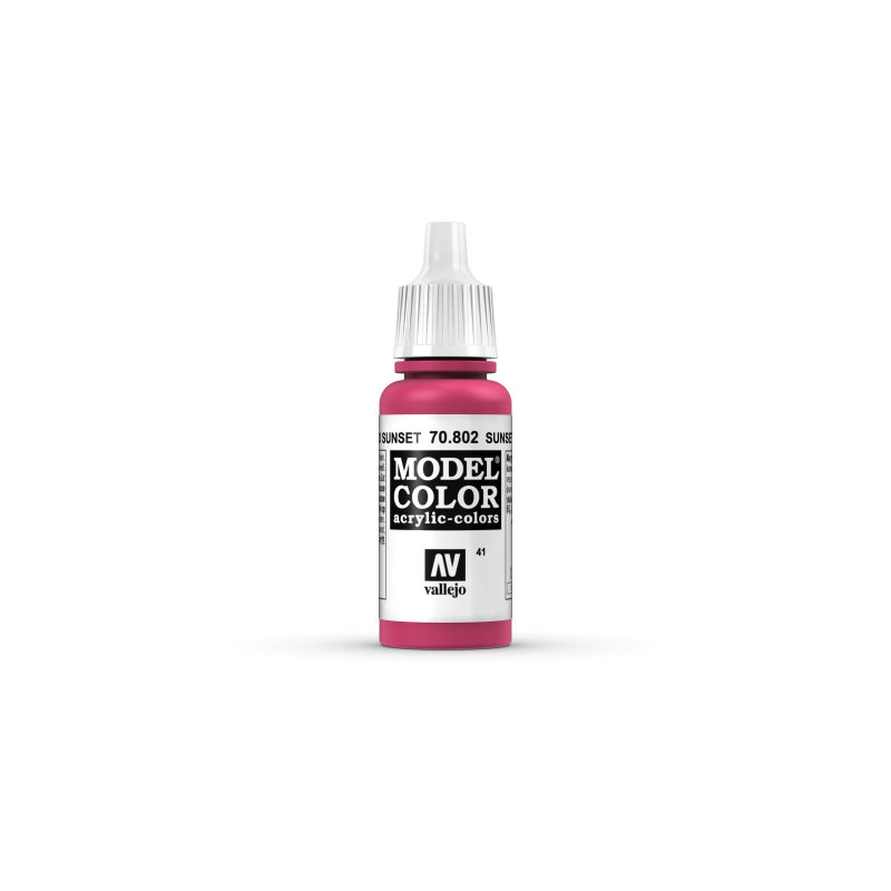 VALLEJO 041 MODEL COLOR SUNSET RED 17 ml (70802)