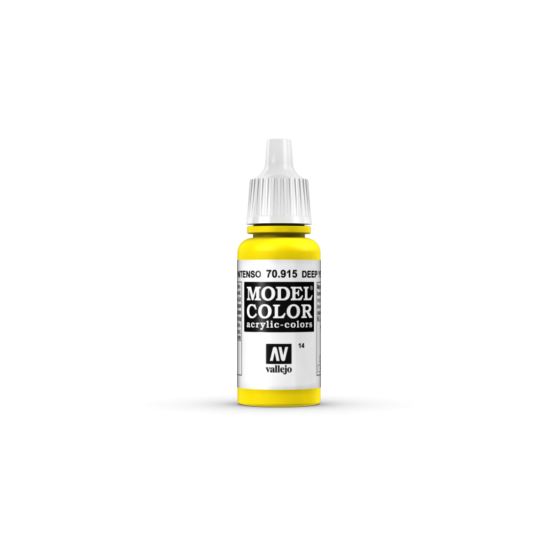 VALLEJO 014 MODEL COLOR DEEP YELLOW (70915)