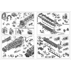 MODELIK PAROWÓZ - TENDRZAK Z 1931 r HCP 1-6-2 BUŁGAR (4/16)