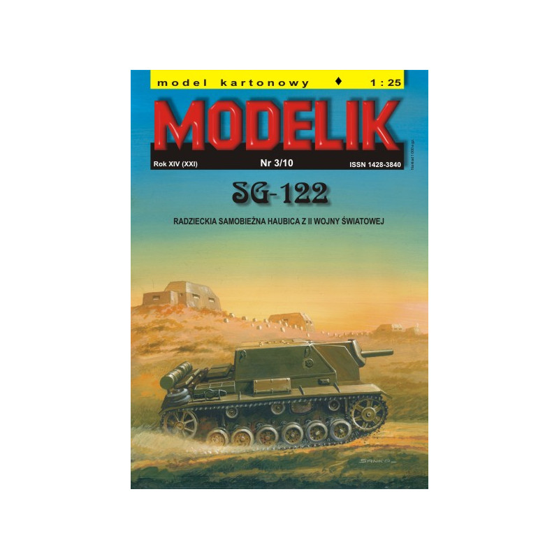 MODELIK SOVIET HOWITZER SG-122 (3/10)