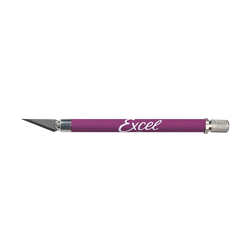 EXCEL MODELING KNIFE K18 WITH RUBBERIZED HANDLE PURPLE (EX16025)