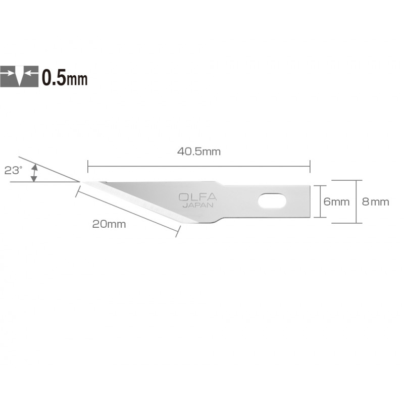 OLFA AK-1/AK-4 SLANTED SCALPEL BLADES (KB4-S/5)