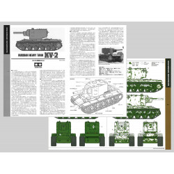 TAMIYA 1/35 RUSKÝ TĚŽKÝ TANK KV-2 (35375)