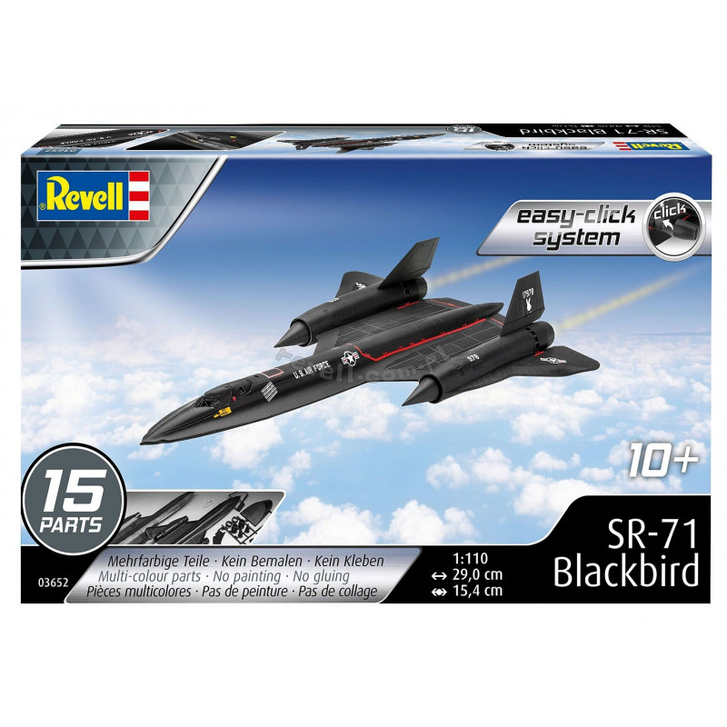 REVELL 1/110 SR-71 BLACKBIRD / EASY      CLICK SYSTEM (03652)