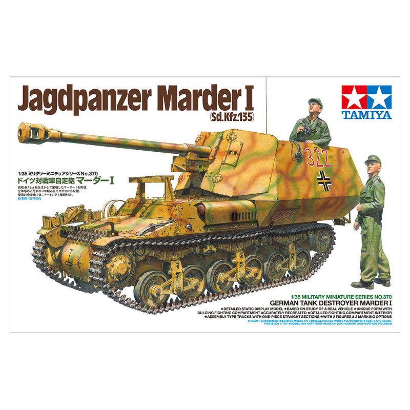 TAMIYA 1/35 GERMAN TANK DESTROYER MARDER I Sd. Kfz.135 (35370)