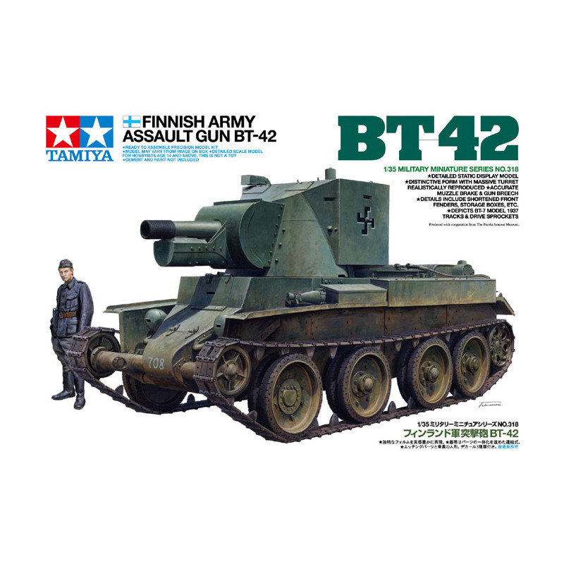 TAMIYA 1/35 FINSKÁ ARMÁDA ÚTOČNÉ DĚLO BT-42 (35318)