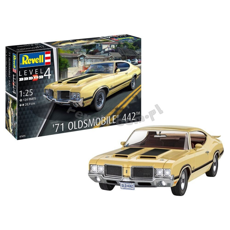 REVELL 1/25 `71 OLDSMOBILE 442 COUPE (07695)