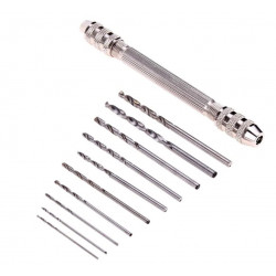 AMAZING ART WIERTARKA RĘCZNA DUAL + 10 WIERTEŁ (19779)