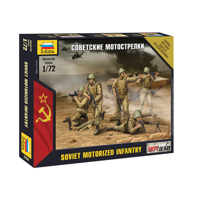 ZVEZDA 1/72 SOVĚTSKÁ MOTORIZOVANÁ PĚCHOTA (7404)