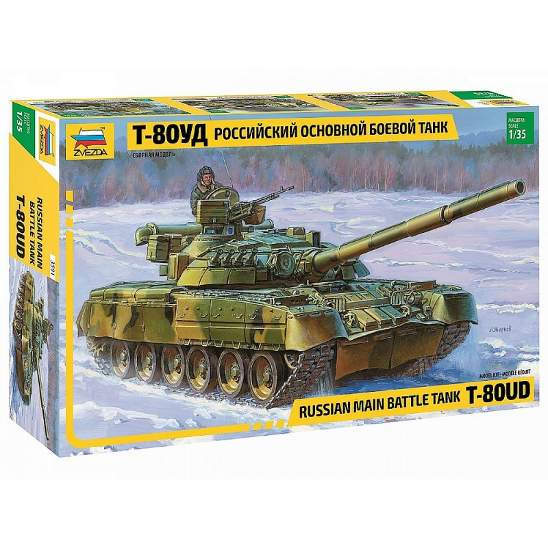 ZVEZDA 1/35 RUSKÝ HLAVNÍ BOJOVÝ TANK T-80UD (3591)