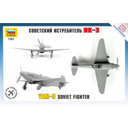 ZVEZDA AIRCRAFT 1/72 SOVĚTSKÁ STÍHAČKA JAK-3 (7301)