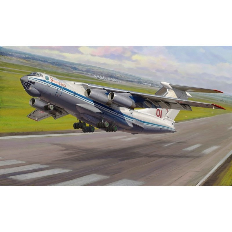 ZVEZDA 1/144 ILYUSHIN IŁ-76MD RUSSIAN    STRATEGIC AIRLIFTER (7011)