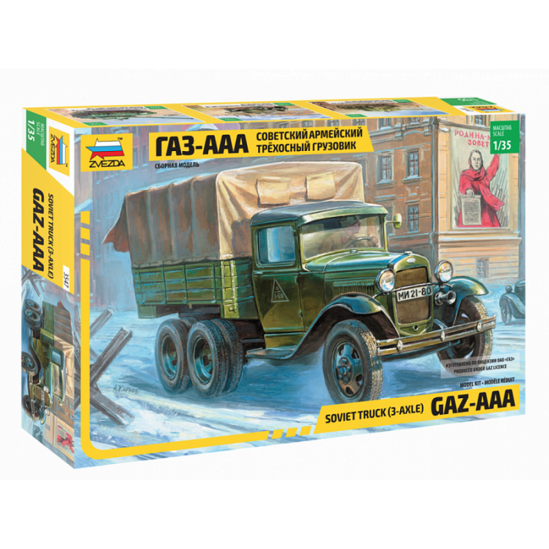 ZVEZDA 1/35 GAZ-AAA SOVIET TRUCK (3547)