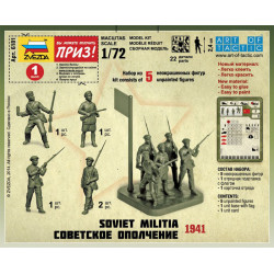 ZVEZDA 1/72 SOVĚTSKÁ MILICE 1941 (6181)