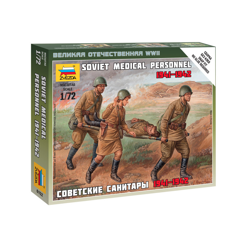 ZVEZDA 1/72 SOVIET MEDICAL PERSONNEL 1941-1943 (6152)