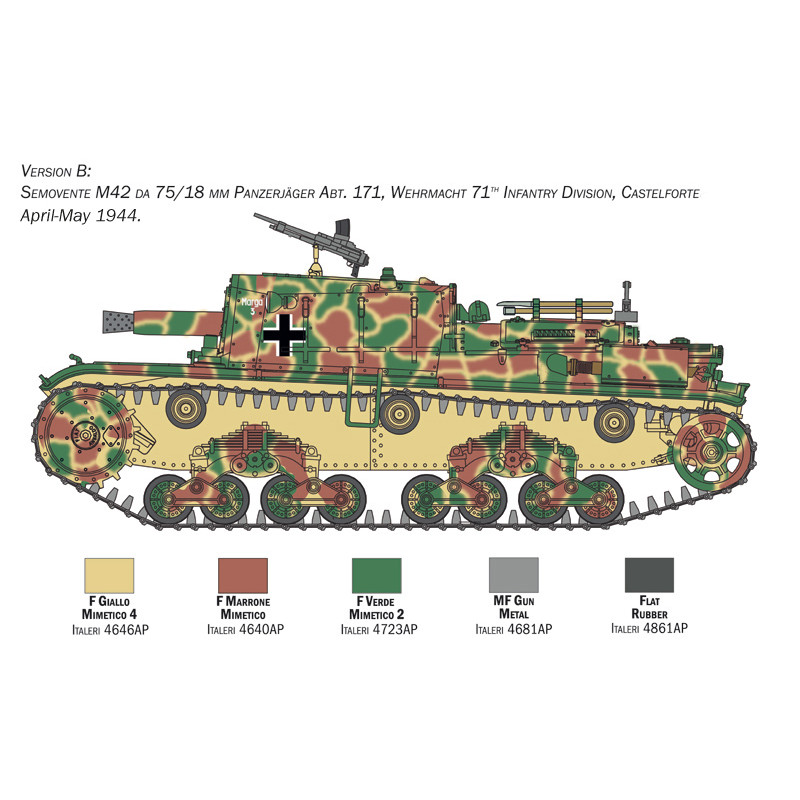 ITALERI 1/35 SEMOVENTE M42 da75/18 (6569)