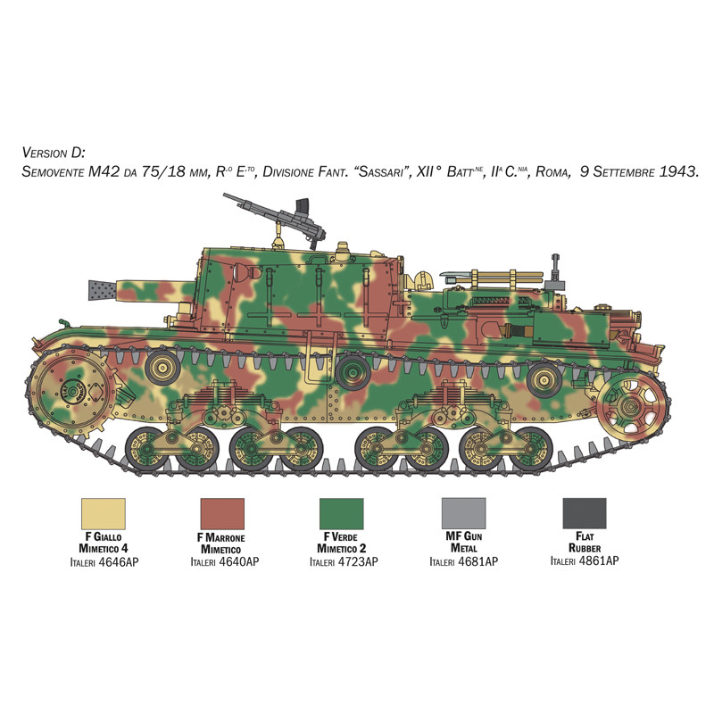 ITALERI 1/35 SEMOVENTE M42 da75/18 (6569)