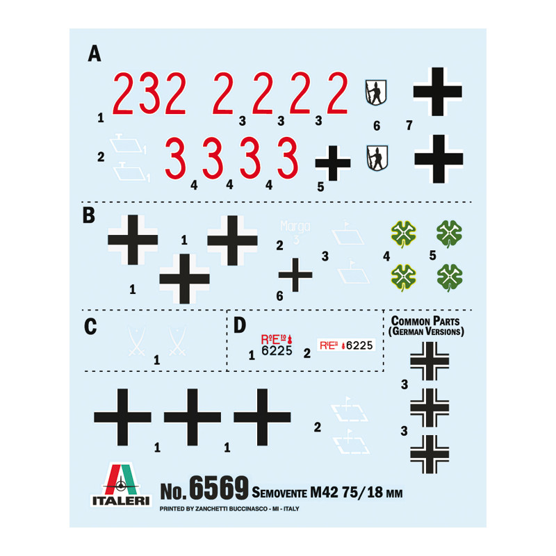 ITALERI 1/35 SEMOVENTE M42 da75/18 (6569)