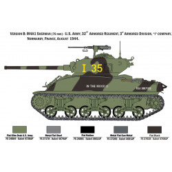 ITALERI 1/35 M4A1 SHERMAN WITH US INFANTRY (6568)