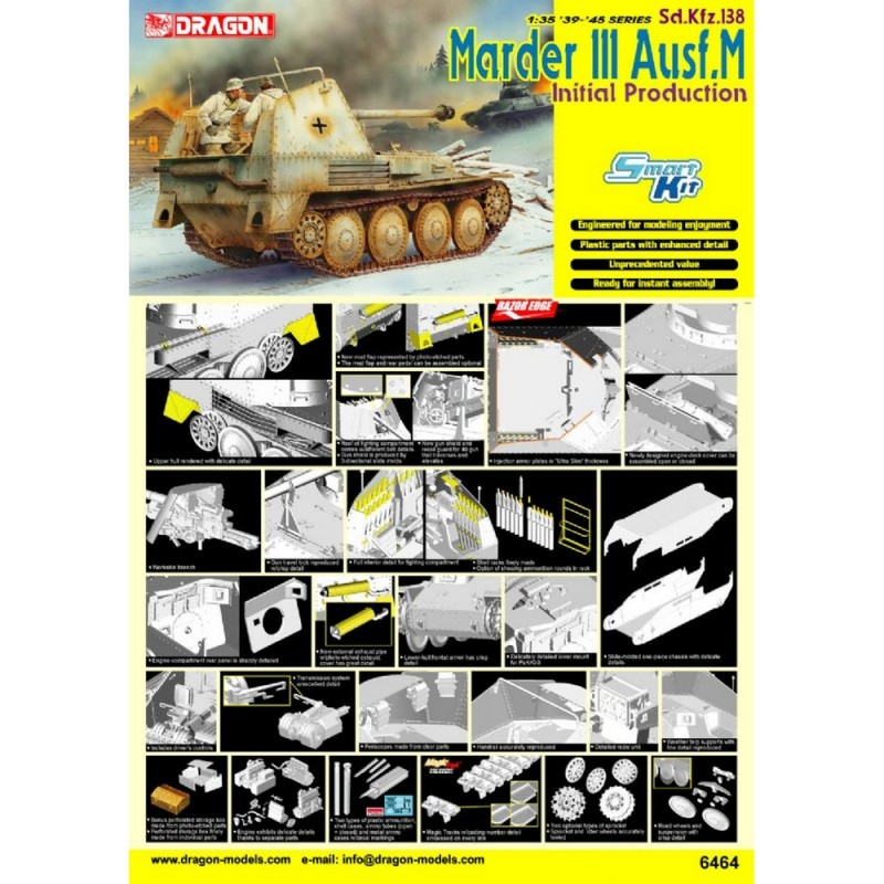 DRAGON 1/35 MARDER III AUSF.M INITIAL PRODUCTION (6464)