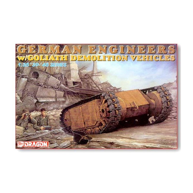 DRAGON 1/35 GERMAN ENGINEERS W/GOLIATH DEMOLITION VEHICLES (6103)