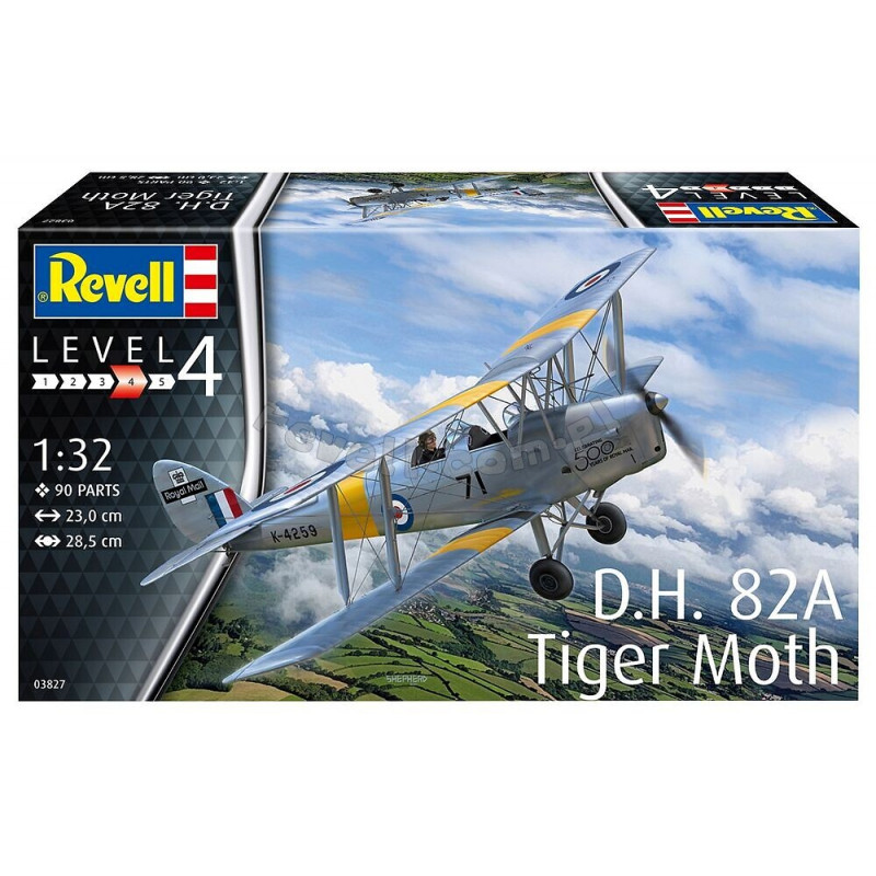 REVELL 1/32 D.H. 82A TIGER MOTH (03827)