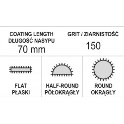 YATO PILNIKI DIAMENTOWE / IGLAKI         5x180x70 mm ZESTAW 3 sztuki ( YT-6155 )