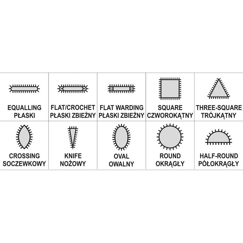 YATO PILNIKI / IGLAKI 3x140x65 mm ZESTAW 10 sztuk ( YT-6163 )