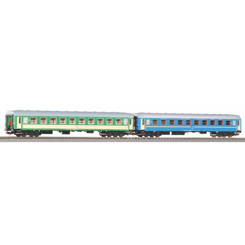 PIKO 97302 SADA 2 OSOBNÍCH VOZŮ 2 TŘ. + COUCHETTE TYP 111A PKP IC VI