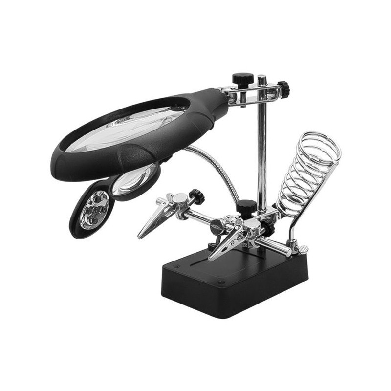THIRD HAND KIT with magnifying glass ( ZD-126-3 )