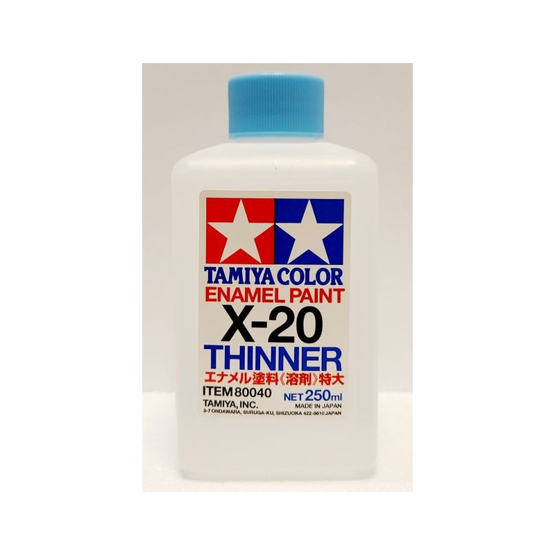 TAMIYA THINNER X-20 ROZCIEŃCZALNIK do    farb olejnych 250ml (80040)