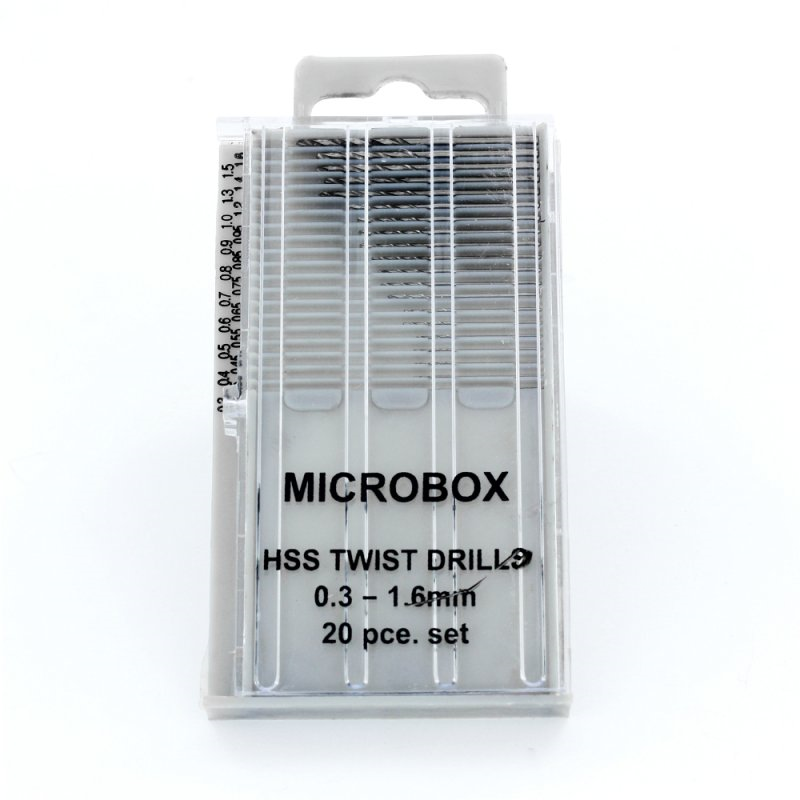 Sada vrtáků MC 0,3-1,6 mm / 20 kusů (PDR4001)