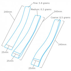 MC SAND PAPER 25 mm / 3 pieces (PFL6025/3)